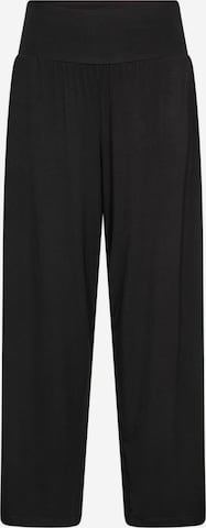 Wasabi Concept Wide Leg Housut 'Marla ' värissä musta: etupuoli