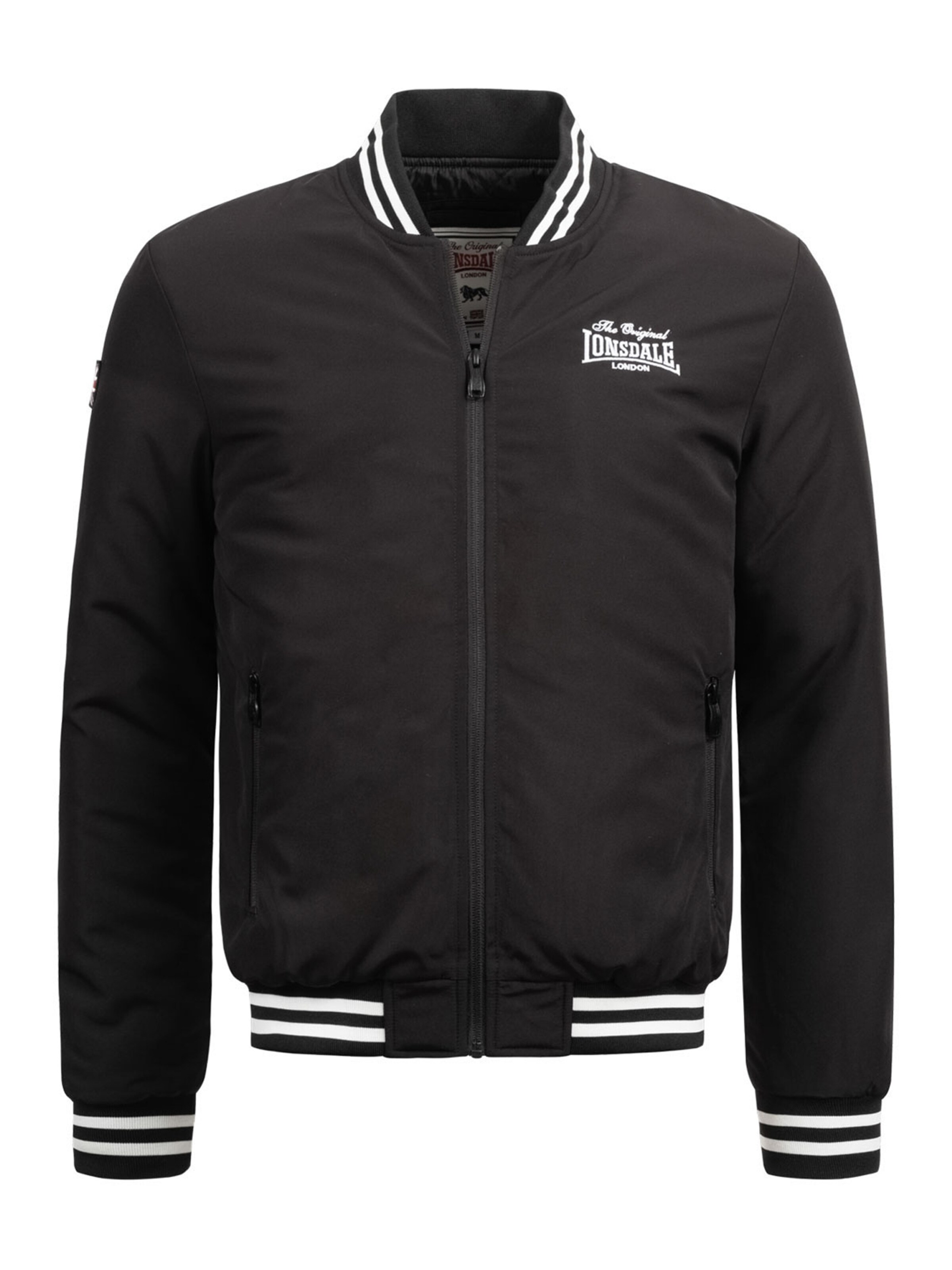 Veste mi-saison 'TRUSTHORPE' LONSDALE en noir : devant