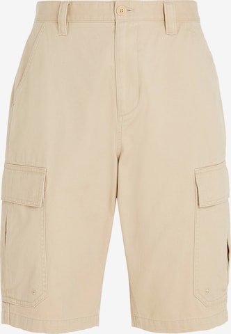 Tommy Jeans Loose fit Cargo Pants 'Aiden' in Beige: front
