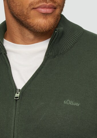 s.Oliver Gebreid vest in Groen