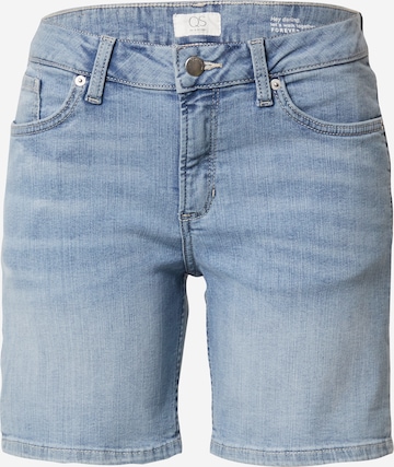 QS Regular Jeans in Blauw: voorkant