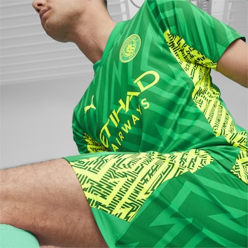 PUMA Regular Workout Pants 'Manchester City Torwart' in Green