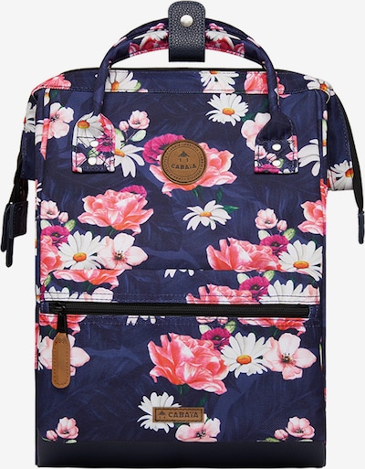 Cabaia Backpack in Dark blue / Coral / Light pink / White, Item view