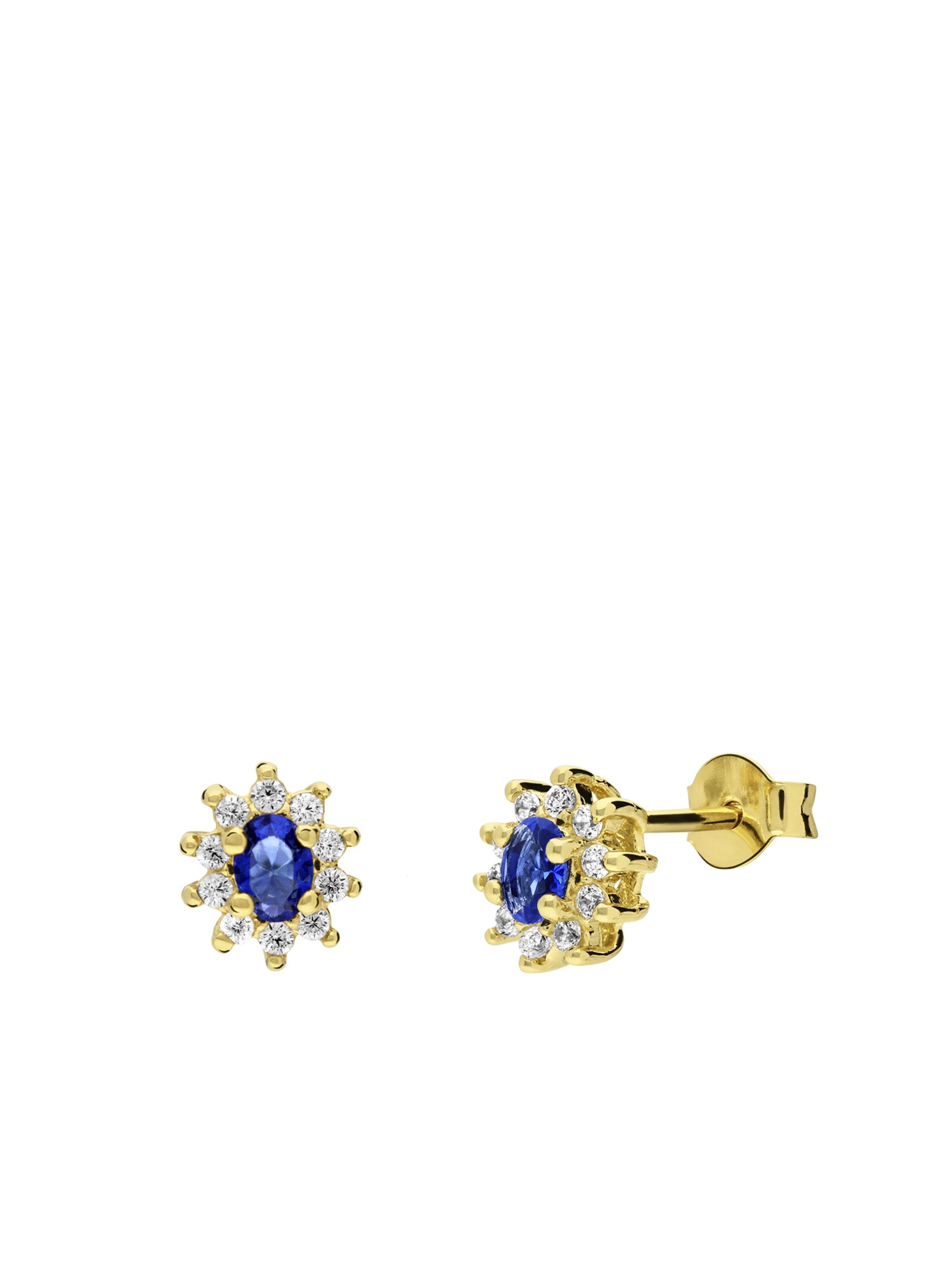 Lucardi Earrings in Gold: front
