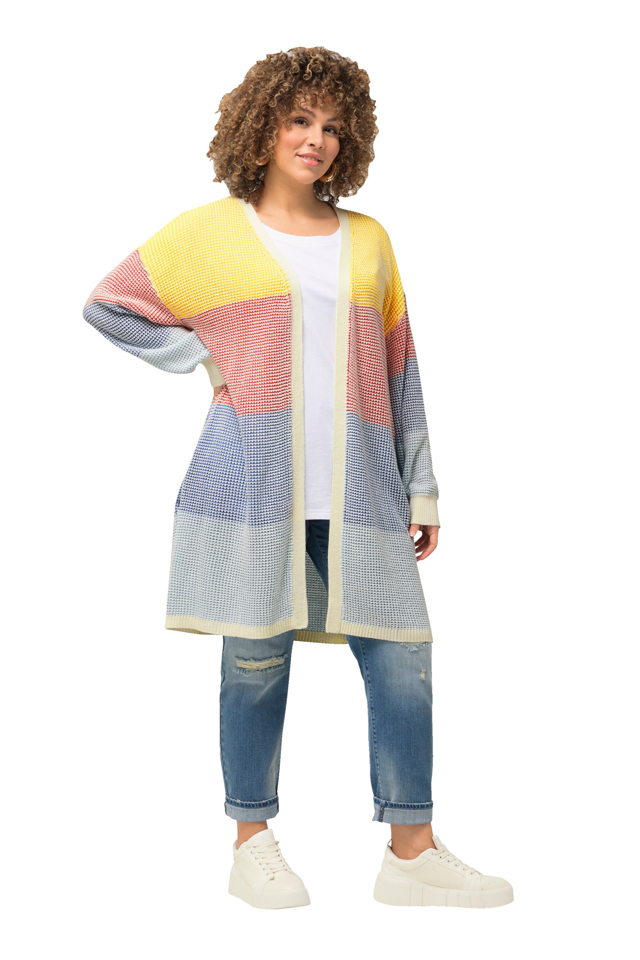 Ulla Popken Oversized cardigan in Mixed colours