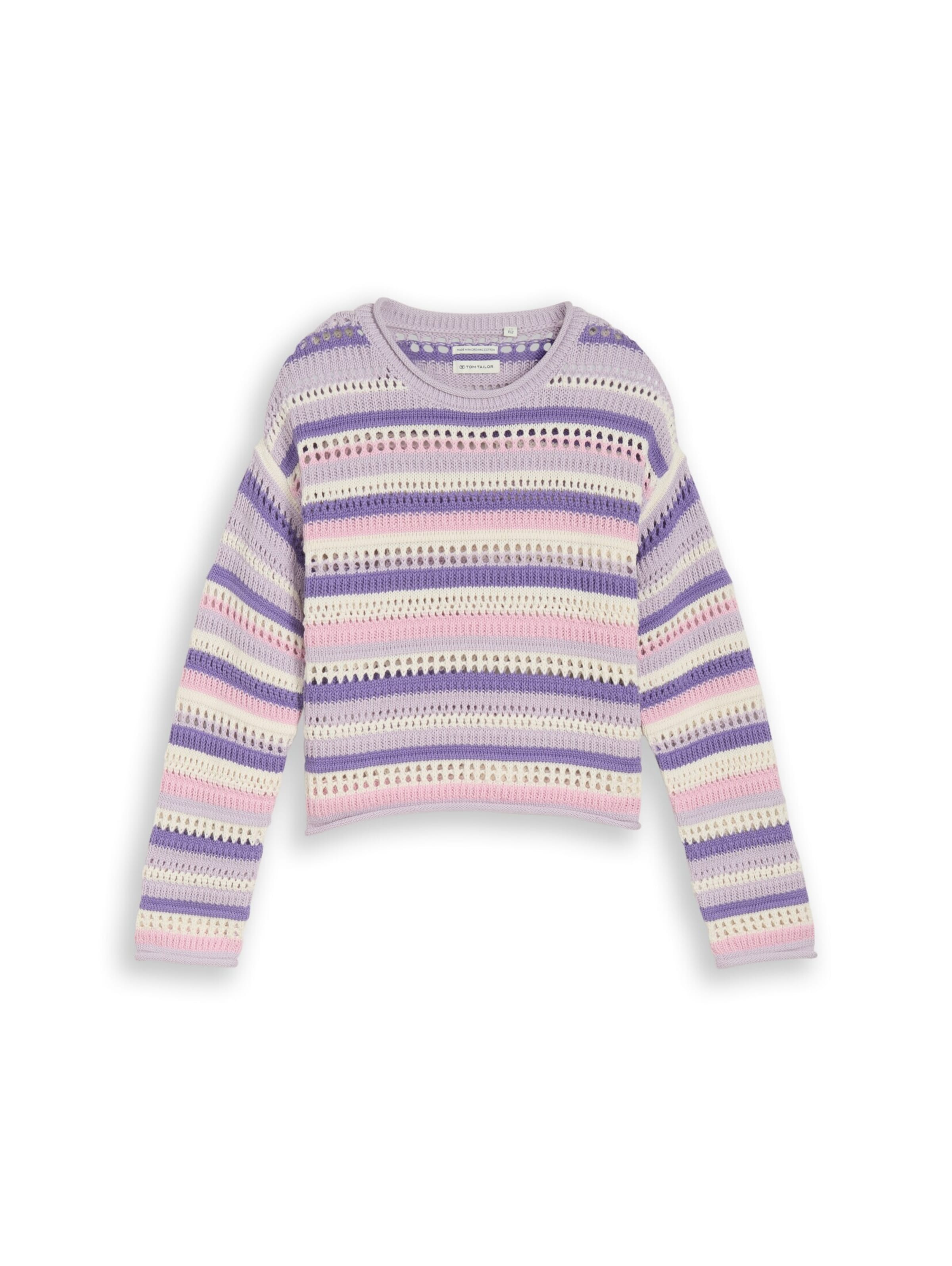 TOM TAILOR Sweater in Purple: front