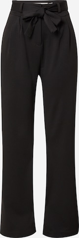 ICHI Pleat-Front Pants 'MONSE' in Black: front