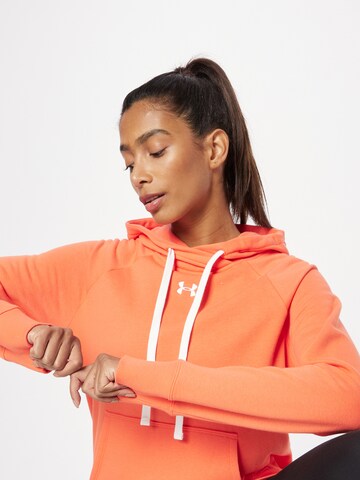 UNDER ARMOUR Sport sweatshirt 'Rival' i orange