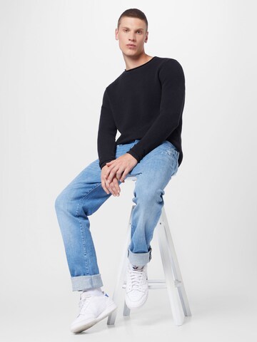 KnowledgeCotton Apparel Pullover in Schwarz