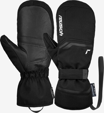 REUSCH Athletic Gloves in Black: front