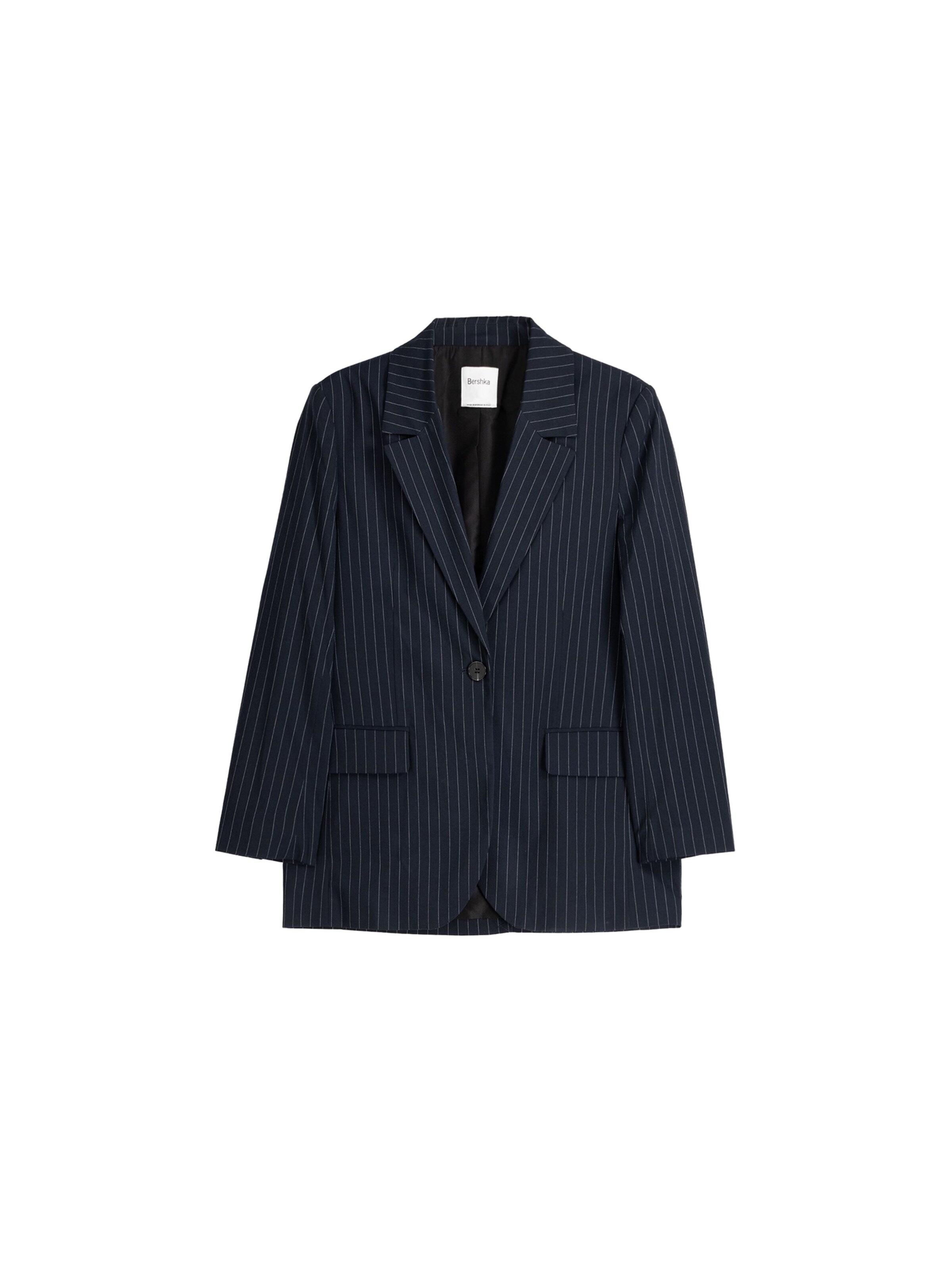 Bershka Blazer in Navy ABOUT YOU
