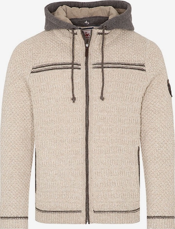 SPIETH & WENSKY Knitted Janker 'Tomek' in Beige: front