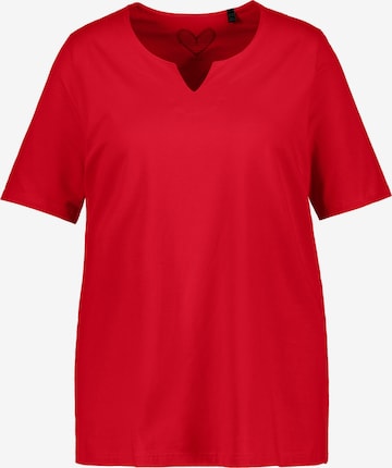 Ulla Popken T-Shirt in Rot: predná strana