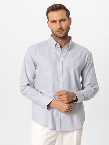 Antioch Regular Fit Hemd in Grau: Vorderseite