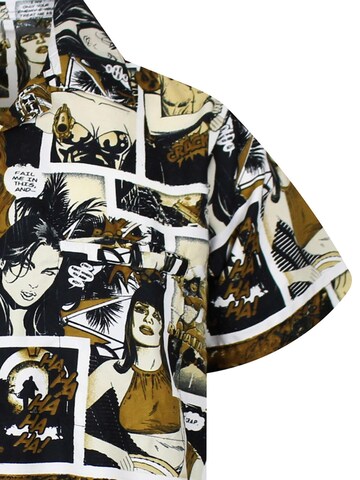 King Kameha Shirt 'Comic' in Bruin
