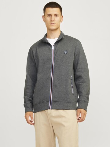 JACK & JONES Sweatjakke i grå: forside