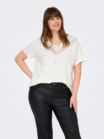 Maglietta 'CARHATTI' di ONLY Carmakoma in bianco: frontale
