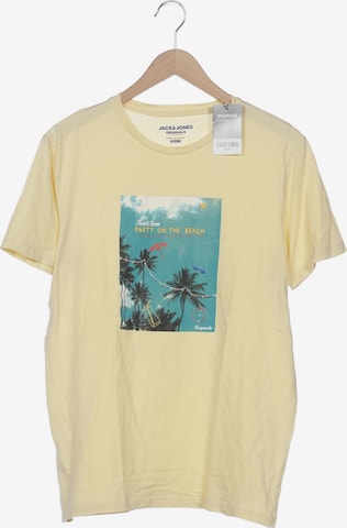 JACK & JONES T-Shirt L in Gelb: Vorderseite