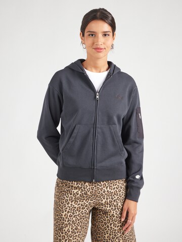 Champion Authentic Athletic Apparel Sweatvest in Grijs: voorkant