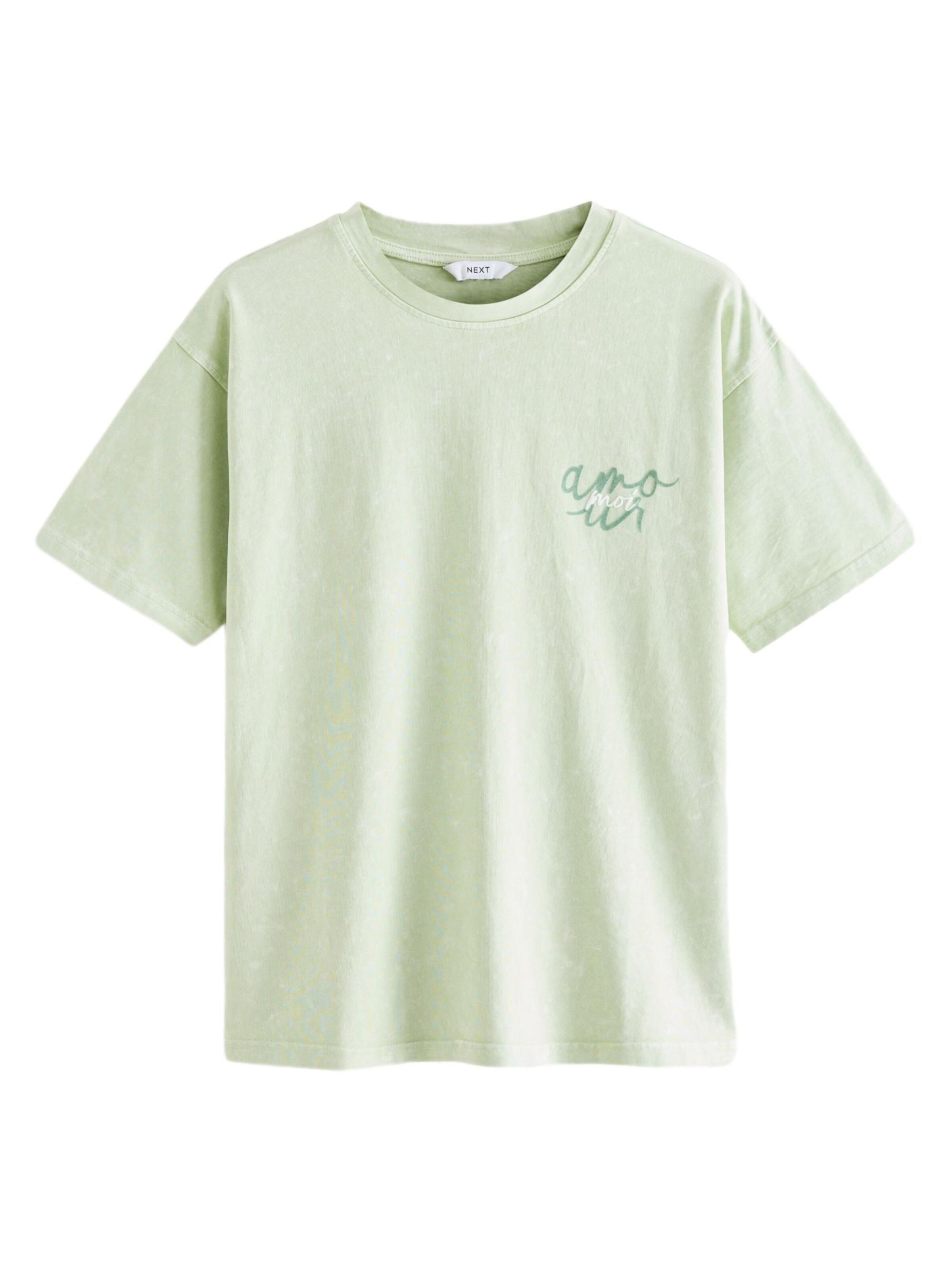Next T-Shirt in Grün: Vorderseite
