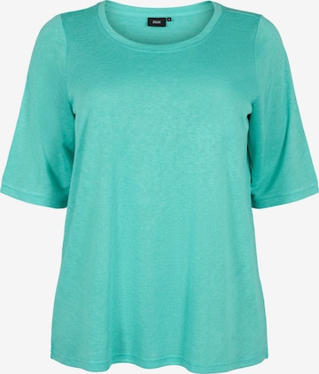 Zizzi - Blusa 'Mamia' en azul: frente