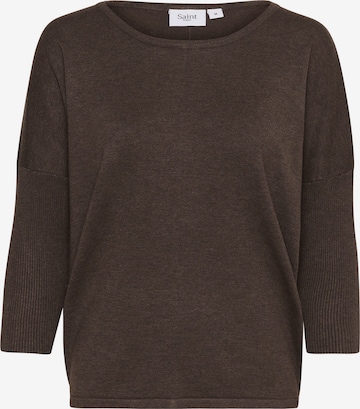 SAINT TROPEZ Pullover 'Mila' in Braun: Vorderseite