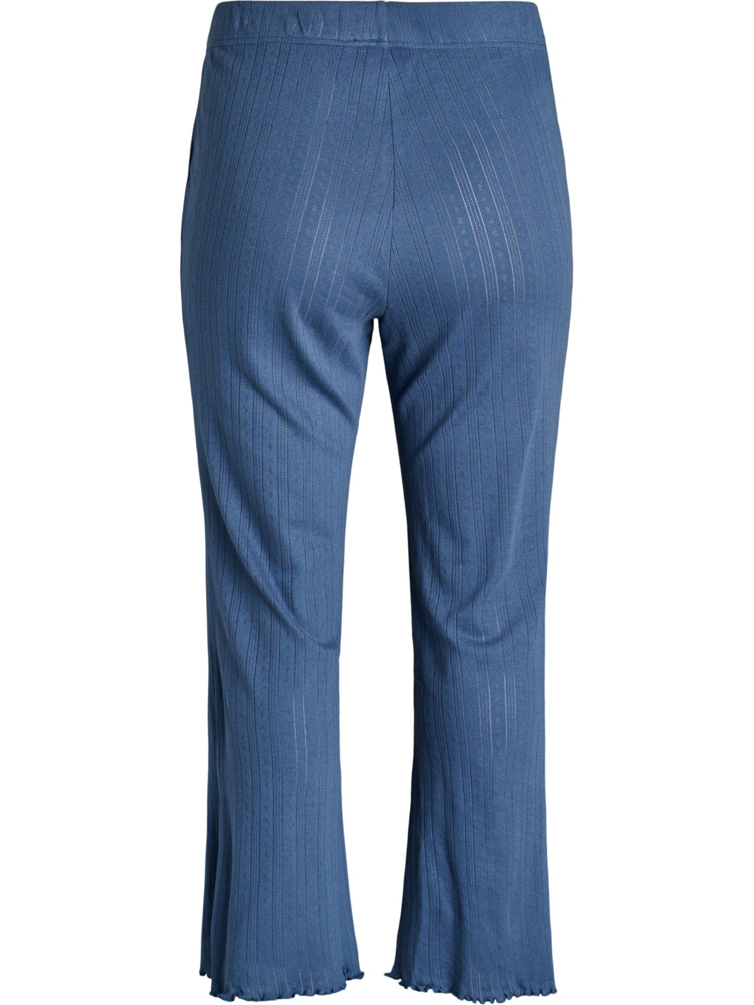 Zizzi Παντελόνι πιτζάμας 'Pointy' σε μπλε