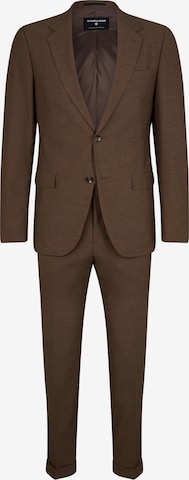 STRELLSON Slim fit Suit 'Alzer-Luc' in Brown: front