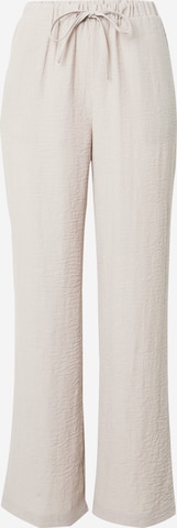 PIECES Wide leg Broek 'MADDIE' in Grijs: voorkant