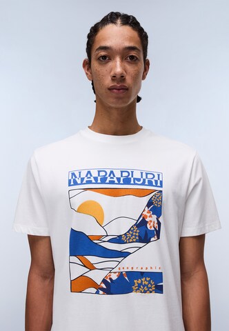 NAPAPIJRI T-Shirt 'S-Valdor' in Weiß
