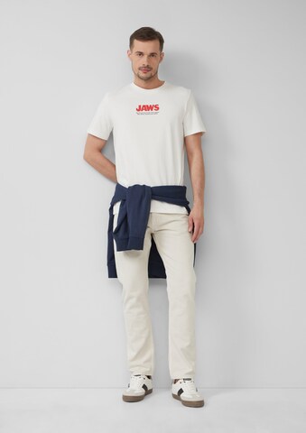 s.Oliver Shirt 'Jaws' in White