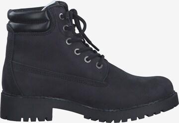 TAMARIS Lace-Up Ankle Boots in Black