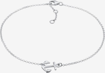 ELLI Voetsieraden 'Anker' in Zilver: voorkant