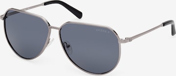 Lunettes de soleil GUESS en argent : devant