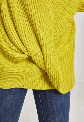 Pull-over Urban Classics en jaune