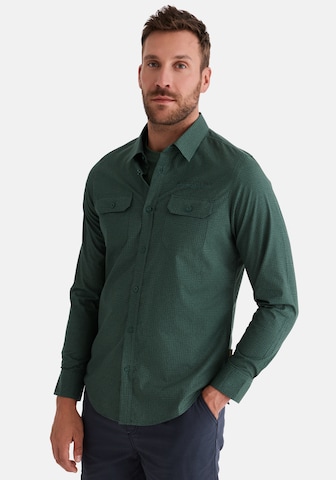 Hero Regular Fit Hemd 'Harry' in Grün: Vorderseite