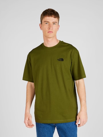 THE NORTH FACE T-shirt i grön: framsida