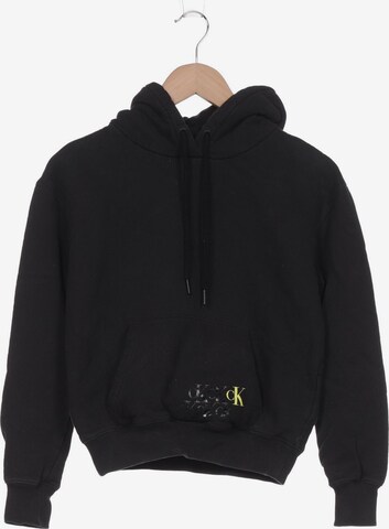 Calvin Klein Jeans Sweatshirt & Zip-Up Hoodie in XS in Black: front