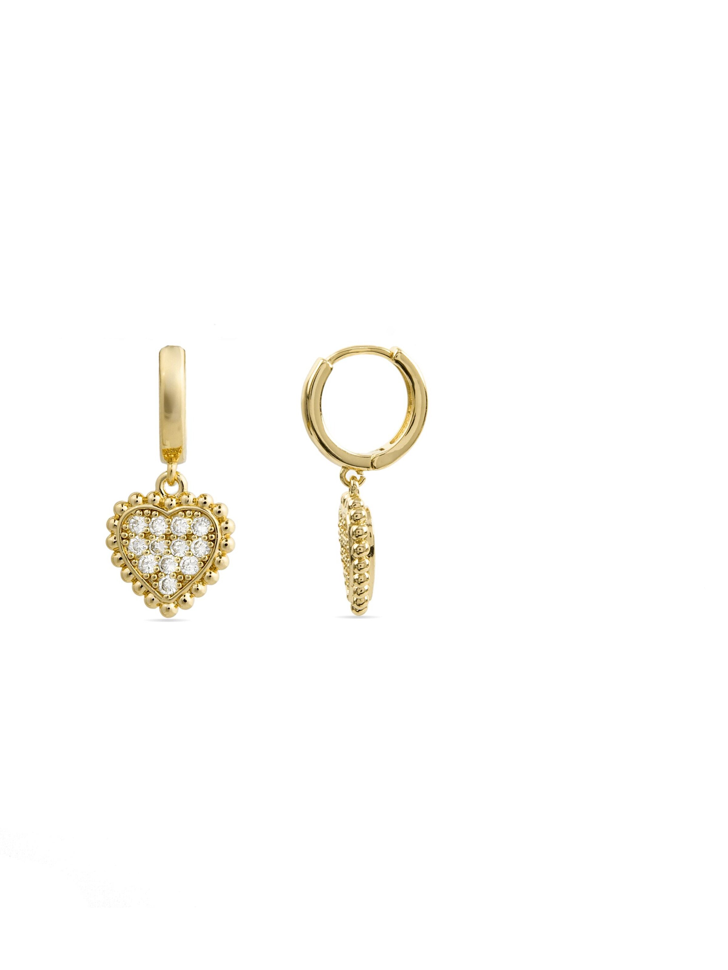 Luxenter Earrings 'Daton' in Gold: front