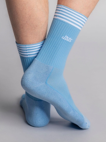 Dirts Athletic Socks 'Striped Athletic Socks' in Blue