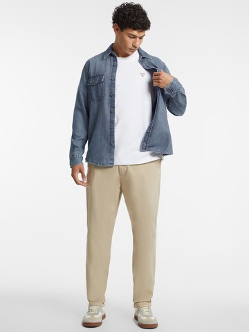 GUESS Regular Fit Hemd in Blau
