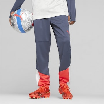 Coupe slim Pantalon de sport 'individualCUP' PUMA en bleu : devant
