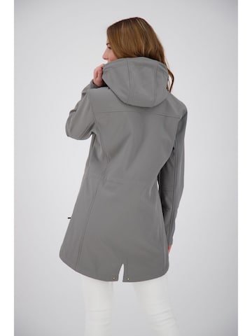 ankerglut Kurtka przejściowa 'Softshellmantel Ankerglutbrise Damen Softshelljacke Kapuze' w kolorze szary