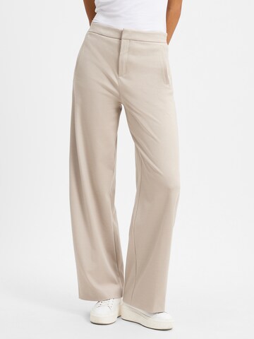 DRYKORN Wide leg Broek in Beige: voorkant