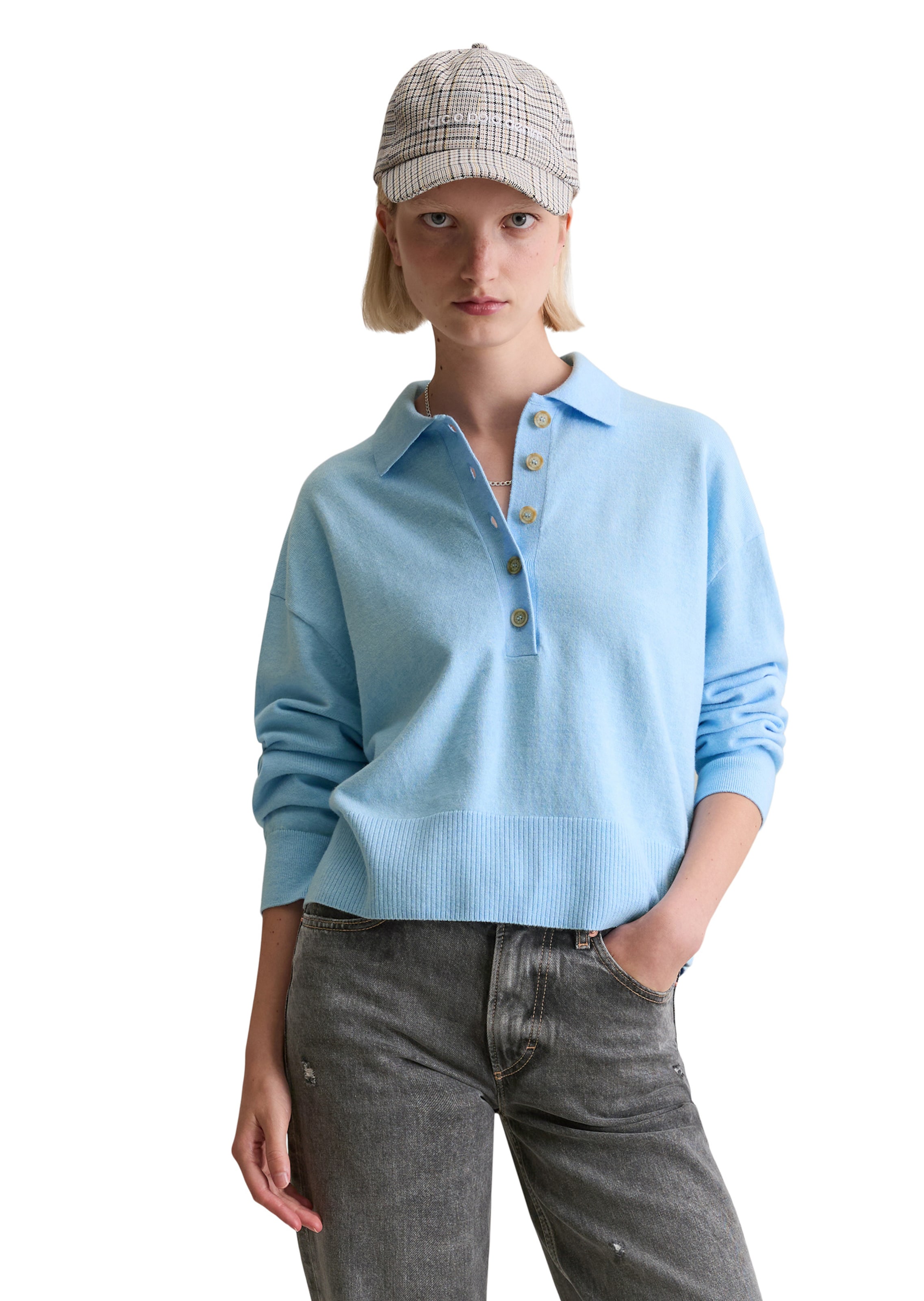 Pull-over Marc O'Polo DENIM en bleu : devant