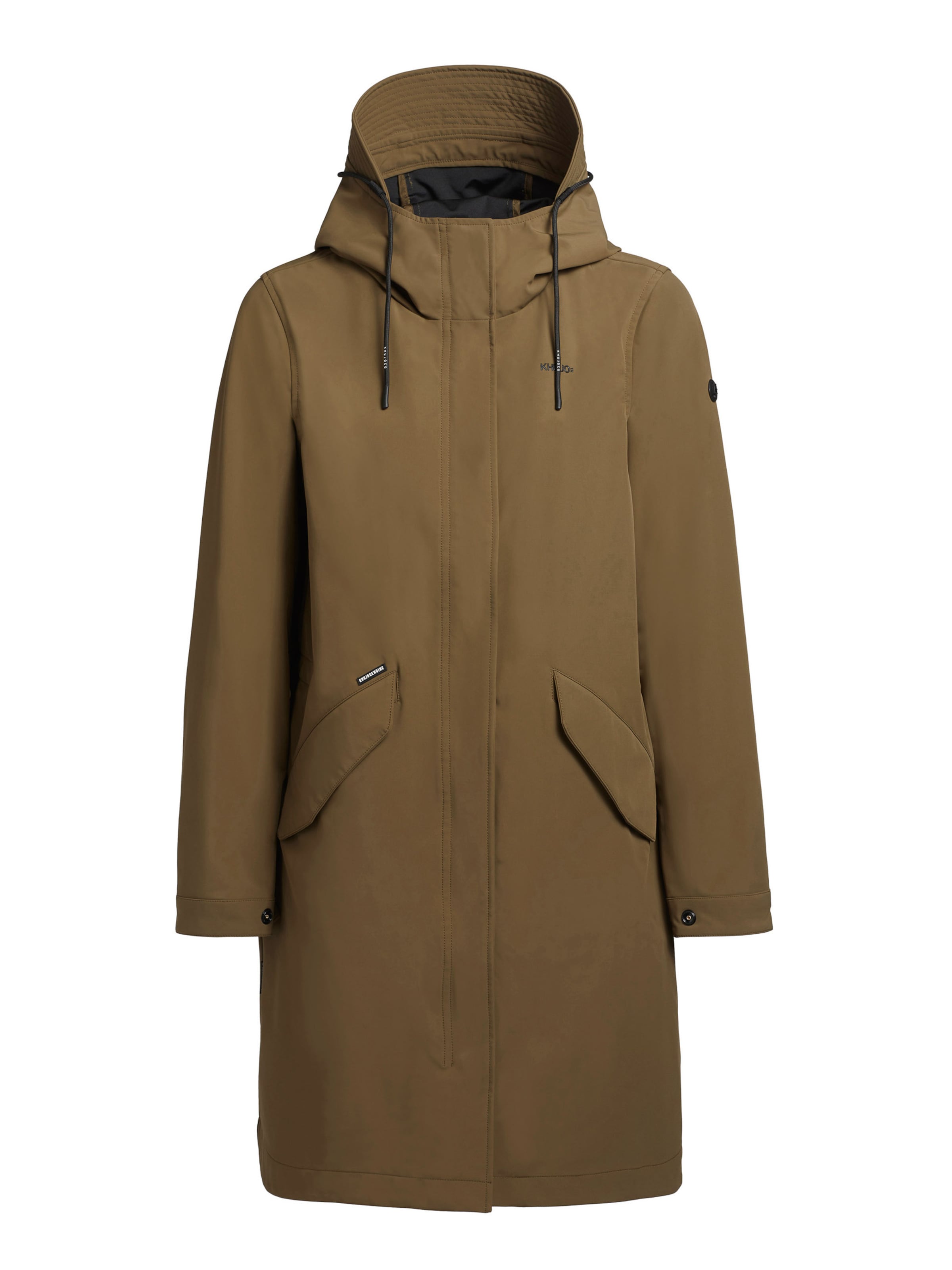 khujo Ανοιξιάτικο και φθινοπωρινό παλτό σε πράσινο: μπροστά