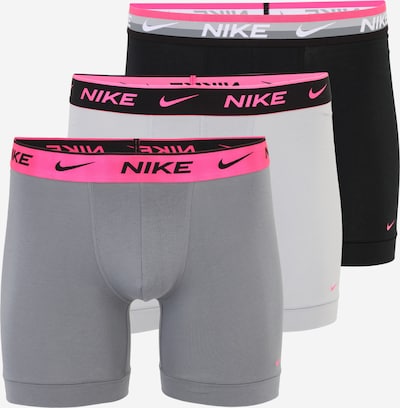 NIKE Underwear Bokserishortsit värissä harmaa / vaaleanharmaa / vaaleanpunainen / musta / valkoinen, Tuotenäkymä