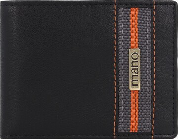 mano Wallet 'Don Leonardo' in Black: front