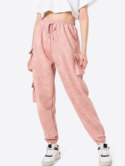 Missguided Bojówki w kolorze różowy pudrowym, Podgląd na modelu(-ce)