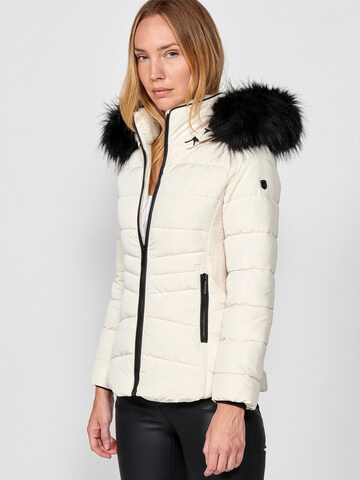 KOROSHI Winterjacke in Weiß